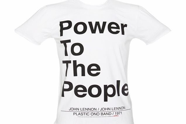Amplified Clothing Mens John Lennon Power To The People Lyrics