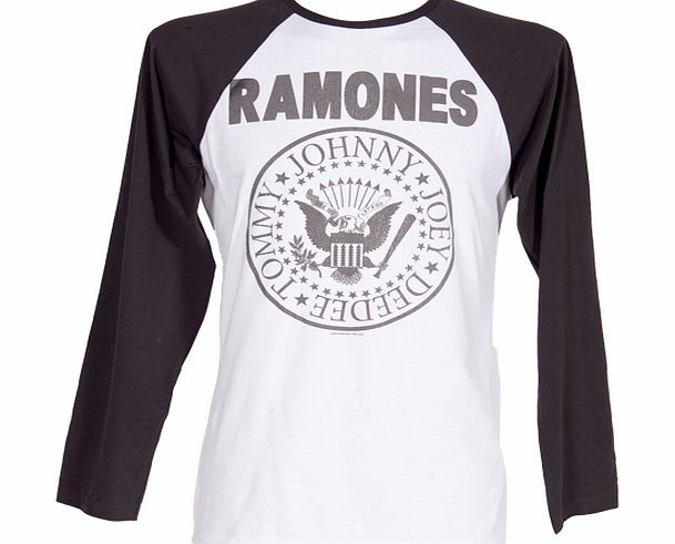 Amplified Clothing Mens Ramones Logo Baseball T-Shirt from