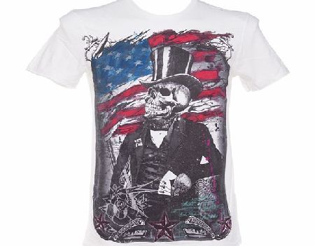 Amplified Dark Souls Mens American Top Hat Off White T-Shirt