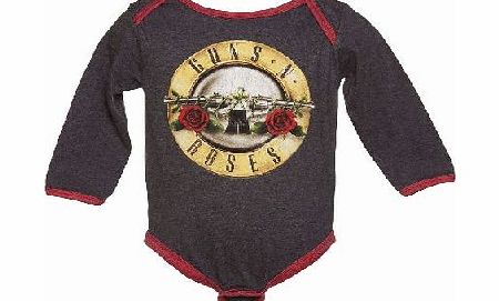 Amplified Kids Kids Charcoal Marl And Red Guns N Roses Logo