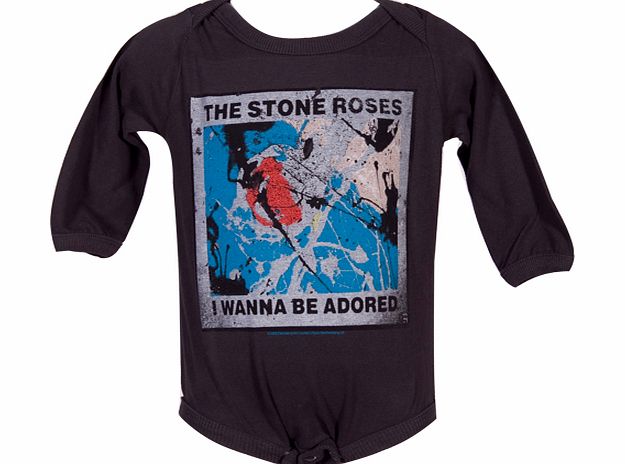 Amplified Kids Kids Charcoal Stone Roses Wanna Be Adored