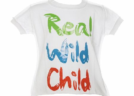 Amplified Kids Kids Real Wild Child White T-Shirt from