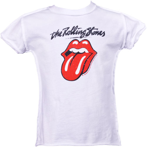 Amplified Kids Kids White Rolling Stones Licks T-Shirt from