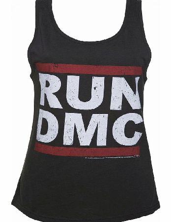 Amplified Ladies Charcoal Run DMC Logo Vest from Amplified