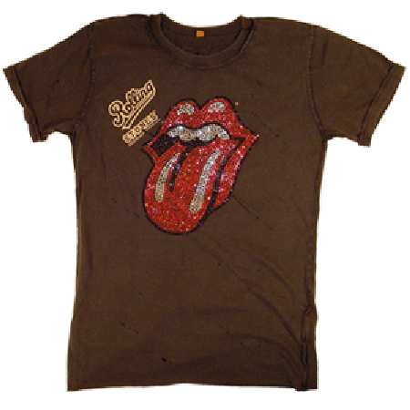 Amplified Mens Amplified Rolling Stones Charcoal Tee