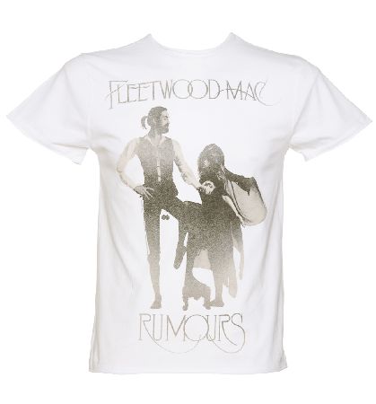 Amplified Mens White Fleetwood Mac Rumours T-Shirt from