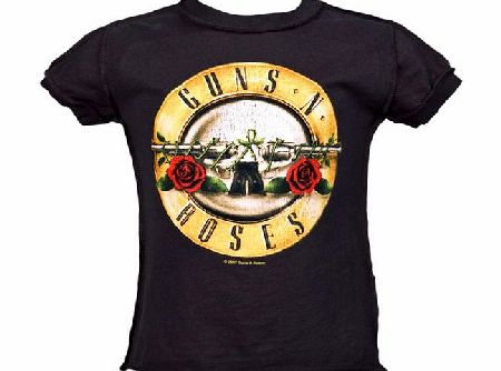 Kids Charcoal Guns N Roses Logo T-Shirt from