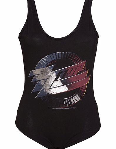 Ladies Black ZZ Top Body Suit from Amplified