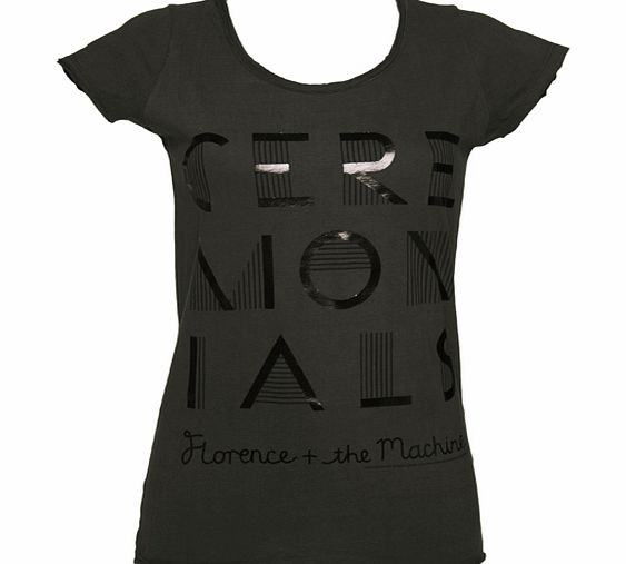 Amplified Vintage Ladies Charcoal Florence And The Machine Foil
