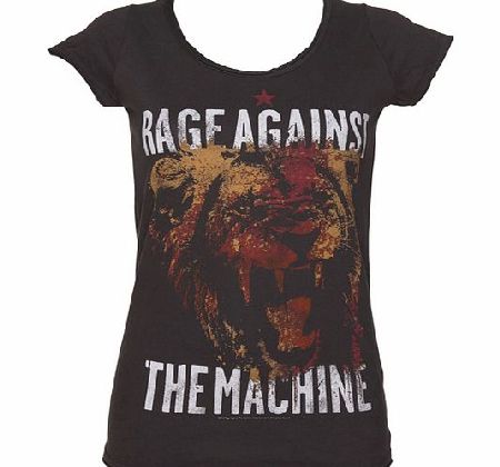 Ladies Charcoal Rage Against The Machine T-Shirt