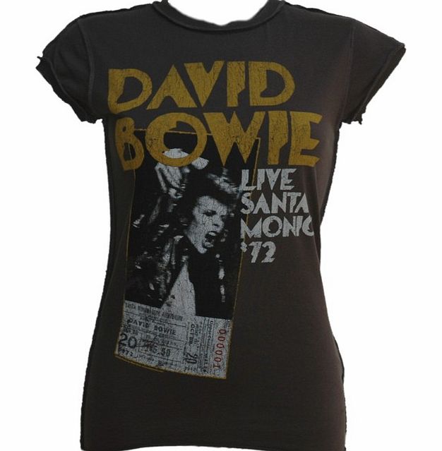 Ladies David Bowie Santa Monica T-Shirt from Amplified Vintage