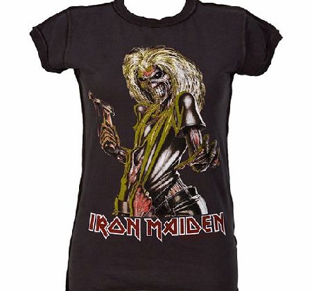 Amplified Vintage Ladies Iron Maiden Killers Charcoal T-Shirt from