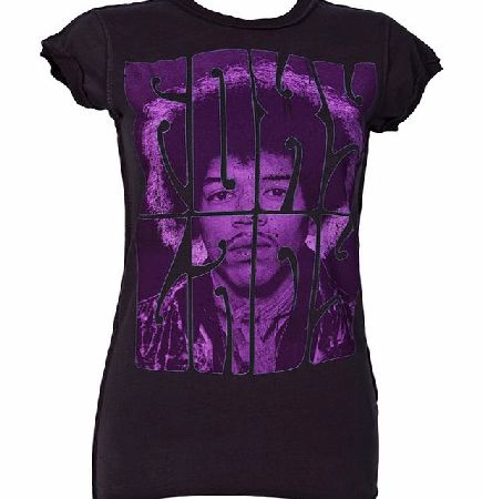 Ladies Purple Jimi Hendrix Foxy Lady T-Shirt