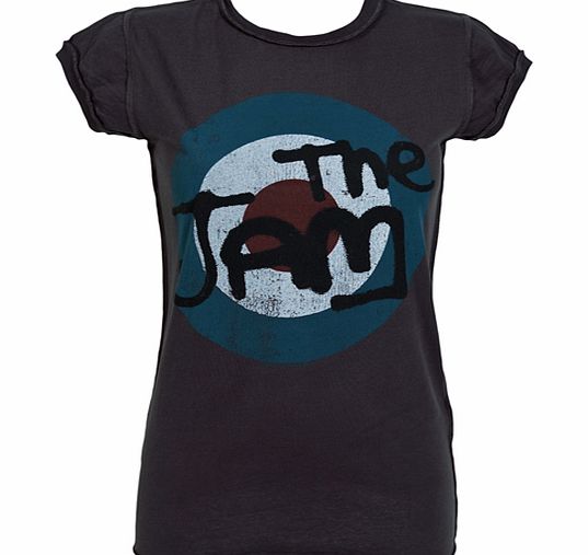 Amplified Vintage Ladies The Jam Charcoal Target Logo T-Shirt from
