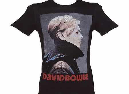 Amplified Vintage Mens Charcoal David Bowie Fashion T-Shirt