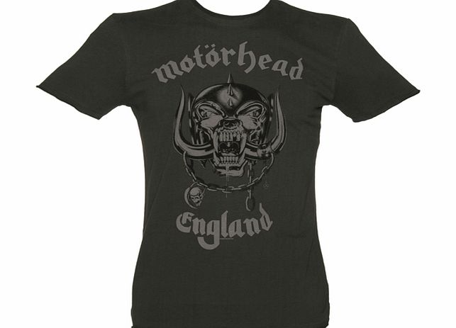 Mens Charcoal Motorhead England T-Shirt
