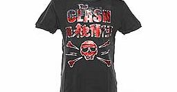Amplified Vintage Mens Diamante Clash Skull T-Shirt from
