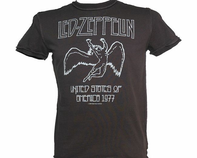 Amplified Vintage Mens Led Zeppelin USA 1977 T-Shirt from