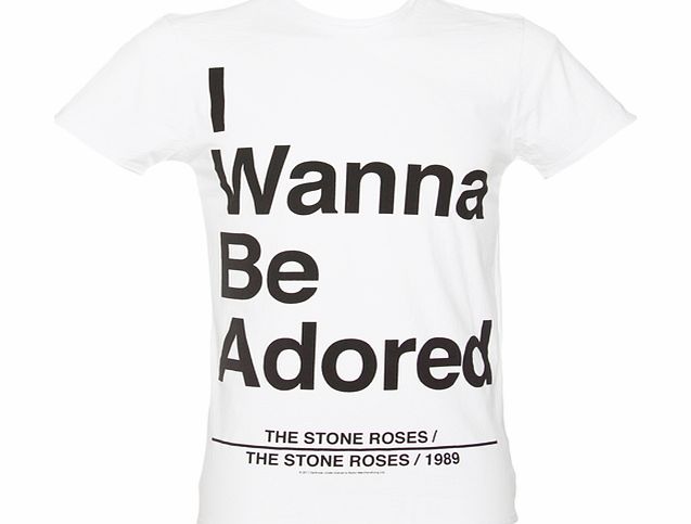 Amplified Vintage Mens Stone Roses Wanna Be Adored Lyrics