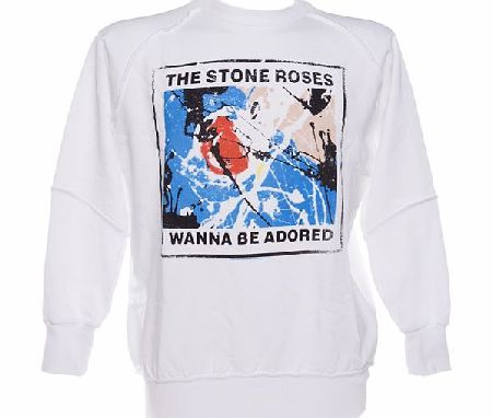 Amplified Vintage Mens Stone Roses Wanna Be Adored White