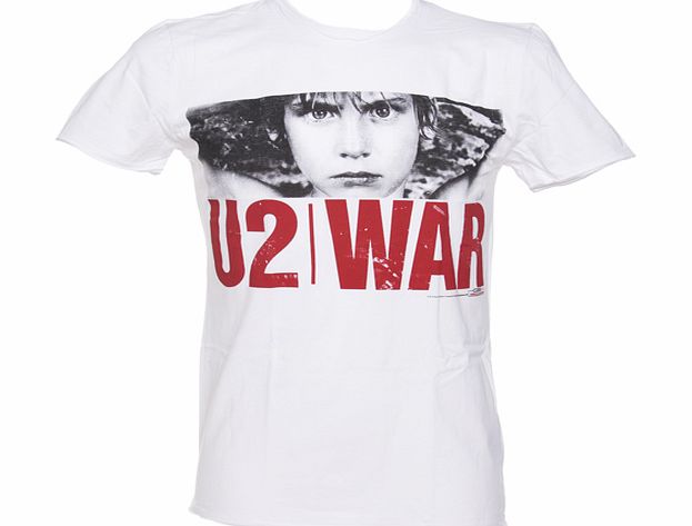 Amplified Vintage Mens U2 War White T-Shirt from Amplified