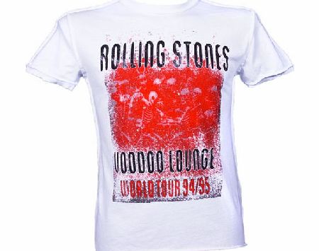 Amplified Vintage Mens White Rolling Stones Voodoo Lounge
