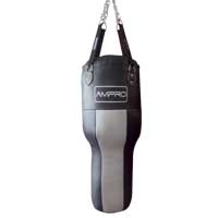 Ampro 4ft 30Kg PU Uppercut Bag Black and Silver