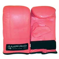 Ampro Ladies Leather Bag Mitt Pink XS