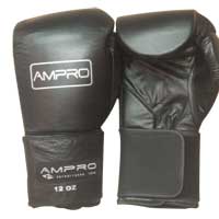 Ampro Madison Sparring Gloves Black 10oz