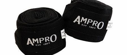 Ampro Stretch Boxing Hand Wraps Black (5m)