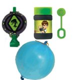 Amscan Ben 10 Party Bags - Bag contains ben 10 bubbles - ben 10 blowout and 1 x punch ball balloon - make your ben 10 party easy