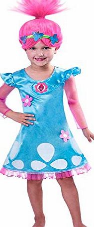Amscan Christys Dress Up Girls Official Trolls Film Poppy Fancy Dress Outfit (5-6 years)
