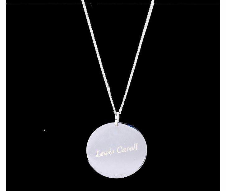 Amulette Silver Large Engraved Lewis Carol Sisk