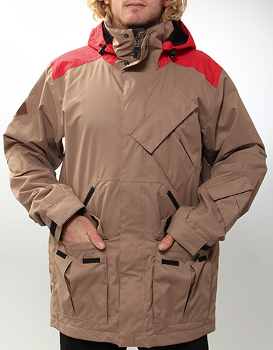 Analog Asset 10k Snow jacket - Ash/Infrared