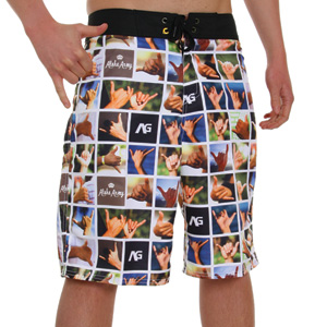 Analog Lewers Boardies - White
