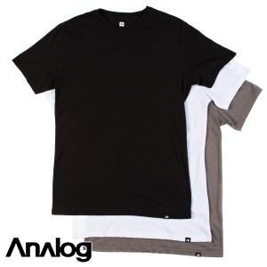 Analog T-Shirts - Analog 3 Pack Crew Neck