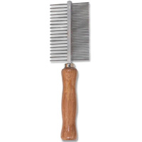 Ancol Wooden Handle Double Sided Comb