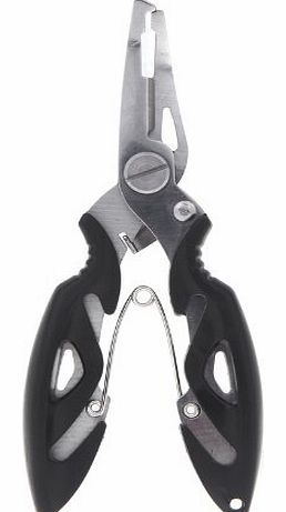 Andoer 4.9`` Stainless Steel Fishing Plier Scissors Line Cutter Hook Tackle Remove Tool (Black)