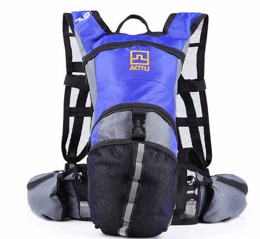 Cycling Bicycle Bike Sport Hiking Climbing Hydration Backpack Rucksack Water Pack Bag (13L) Blue