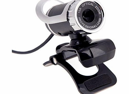 USB 2.0 12 Megapixel HD Camera Web Cam 360 Degree with MIC Clip-on for Desktop Skype Computer PC Laptop