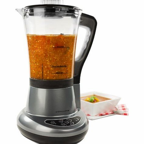 Andrew James Automatic Multifunctional 7 in 1 Soup Maker Machine, Smoothie Maker, Food Blender, Coffee/ Nut Grinder, Ice Crusher ,Vegetable Steamer, Egg Boiler And Food Warmer Functions includes 1.5 L
