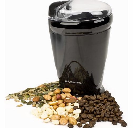 Andrew James Coffee, Nut and Spice Grinder - Powerful 150Watt, Stainless Steel Blades