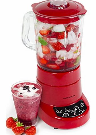 Andrew James Large Professional Premium Quality 1.8 Litre Glass Jug Blender With 5 Pre-set Programmed Speeds Including Ice Crushing Function
