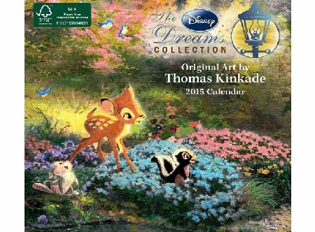Andrews Mcmeel Uk Ltd Thomas Kinkade: The Disney Dreams Collection 2015 Mini Wall Calendar