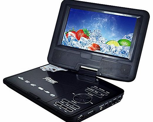 7.5`` Inch Swivel Screen Handheld Portable DVD Player LCD Screen 800*480 VCD CD SD MP3 MP4 USB FM Games Car Charger (7.5INCH)