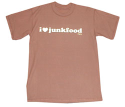 I LOVE JUNKFOOD print reversible t-shirt