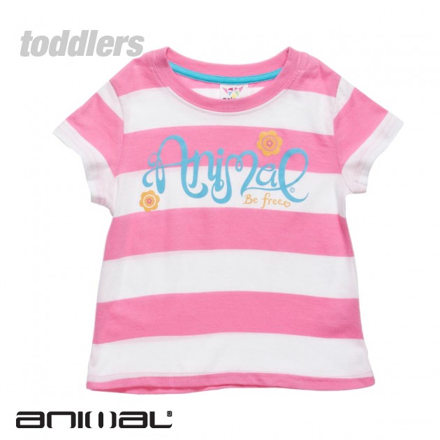 Animal Abbado Girls T-Shirt - Bubblegum