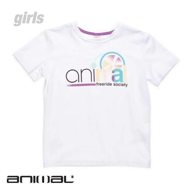 Animal Alias Girls T-Shirt - White