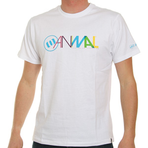 Animal Barrel Tee shirt - White