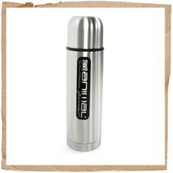 Boggle Thermos Flask Silver